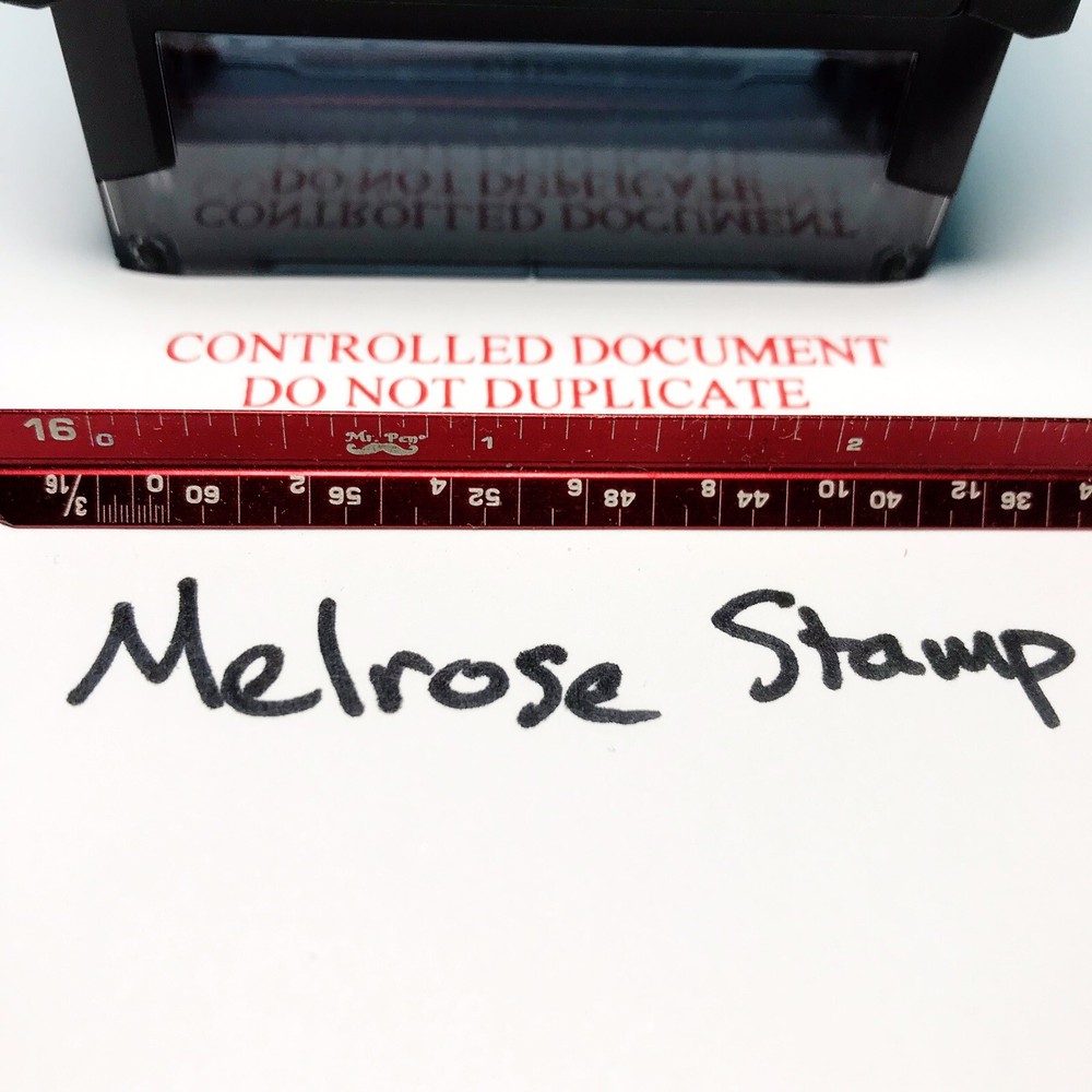 Controlled Document Do Not Duplicate Rubber Stamp Red Ink Self Inking Ideal 4913