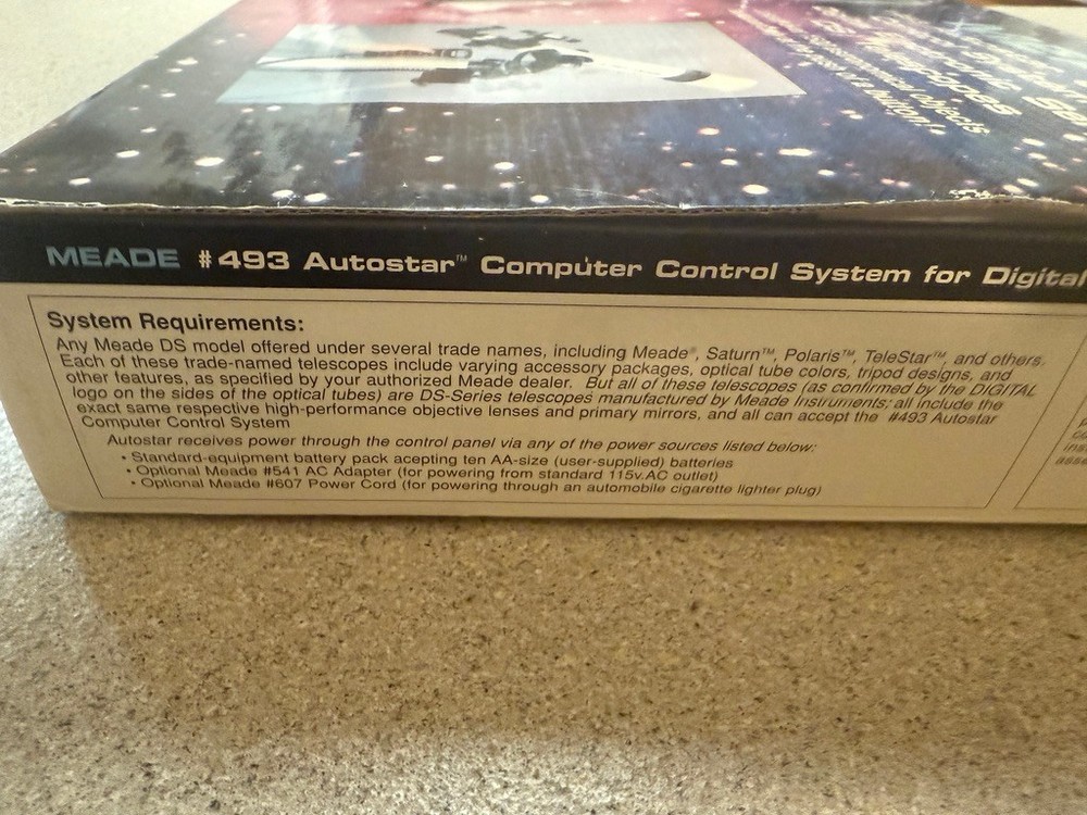 Meade #493 Autostar Telescope Computer Controller System Digital telesc Open Box