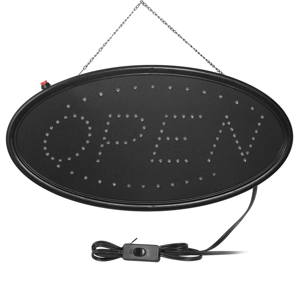 Animated Motion Ultra Bright OPEN Business Store LED Hang Sign Neon Light ON/OFF