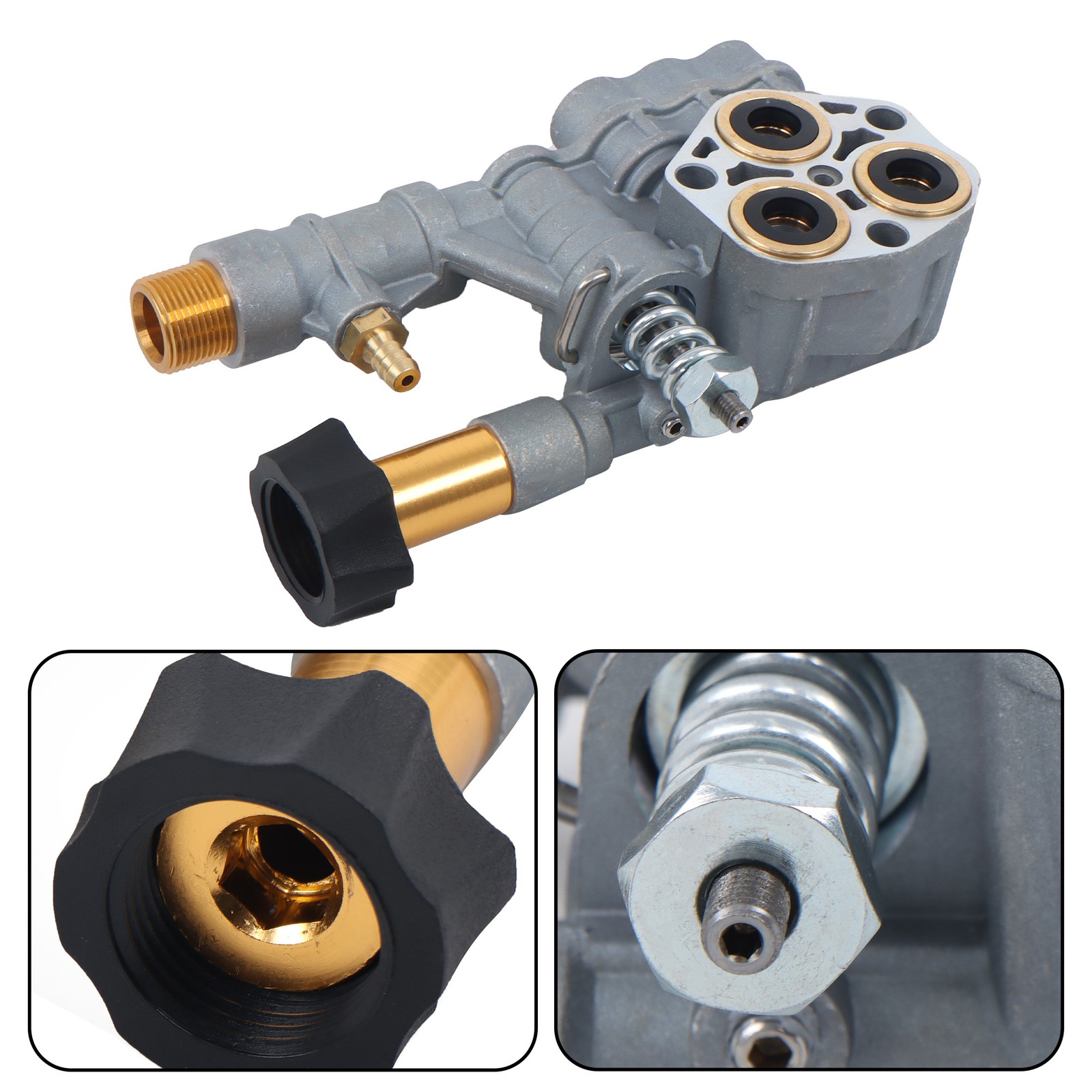 Pressure Washer Pump Manifold Kit 7108366 With Mounting Bolt Washer Pump Sliver