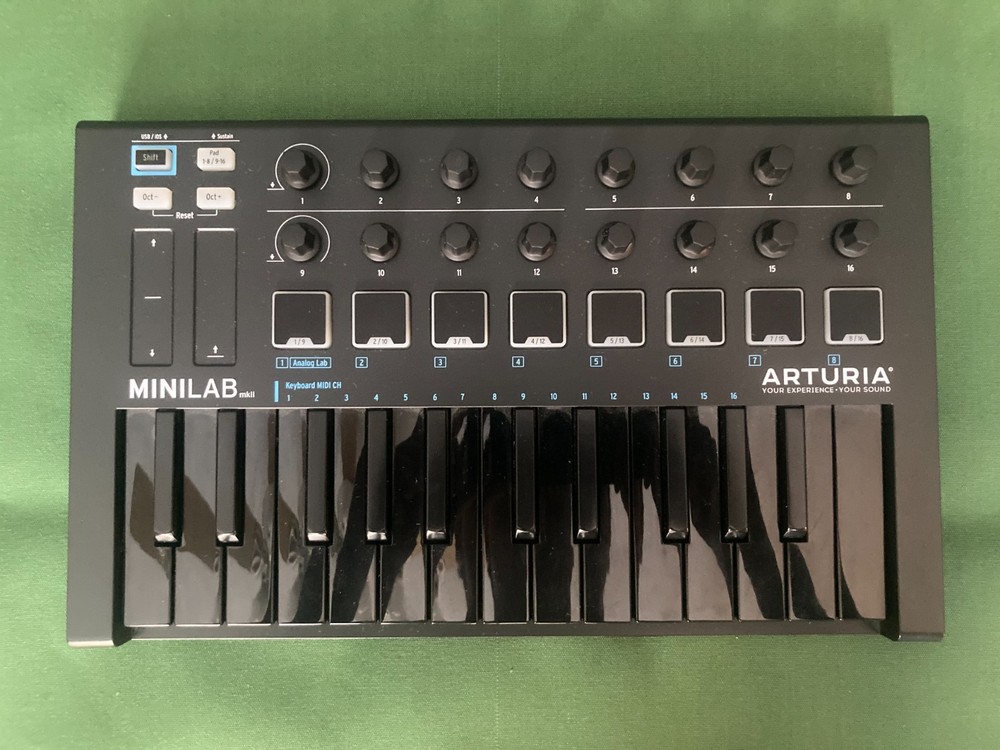 Used Arturia Minilab mkii MIDI Controller (All Black)