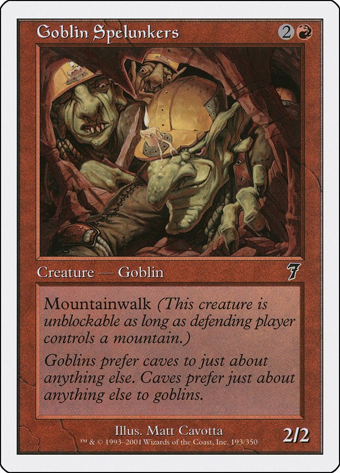 Goblin Spelunkers 7th Edition 193 MTG MP