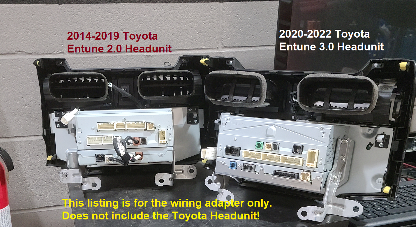 Toyota Radio Retrofit Adapter - Entune 2.0 (pre-2019) to Entune 3.0 Carplay