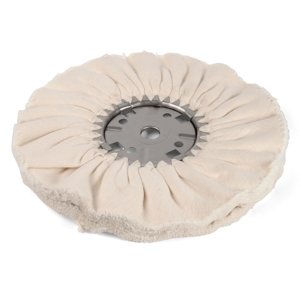 StewMac Buffing Wheel, 14" Domet, 1" Shaft