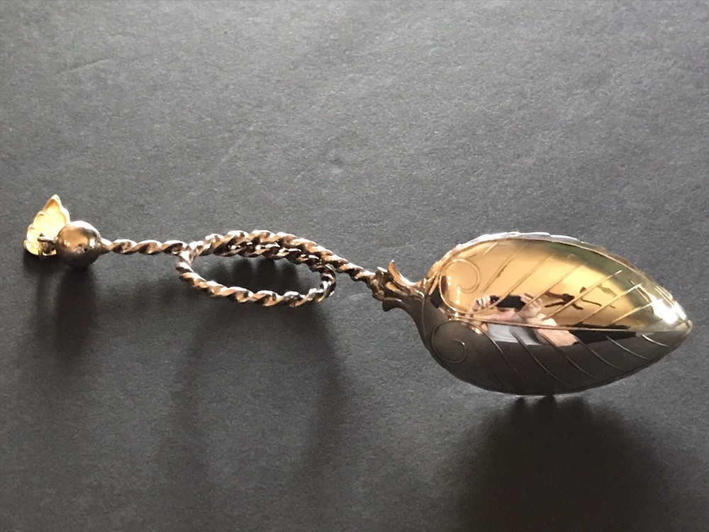 Norwegian 830S Silver Tea Caddy Spoon