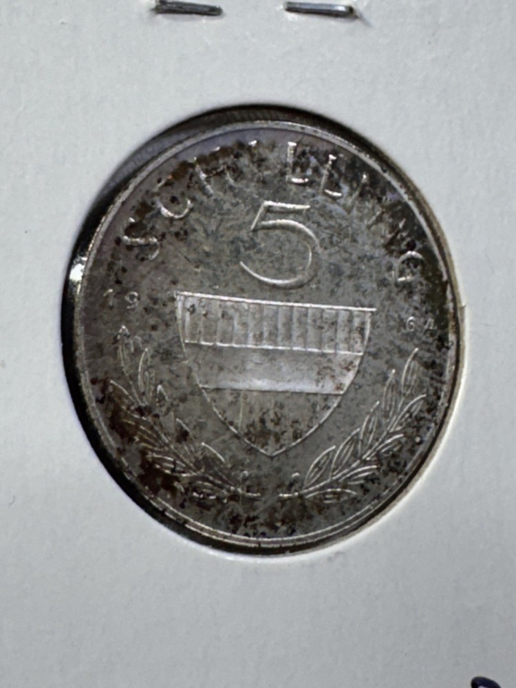 1964 Austria 5 Schilling Silver Proof