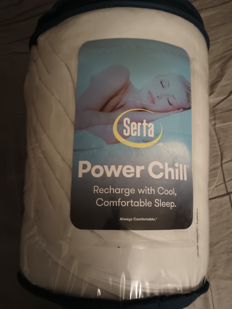 Power Chill Soft Cooling Down Alternative Comforter, Full/Queen White