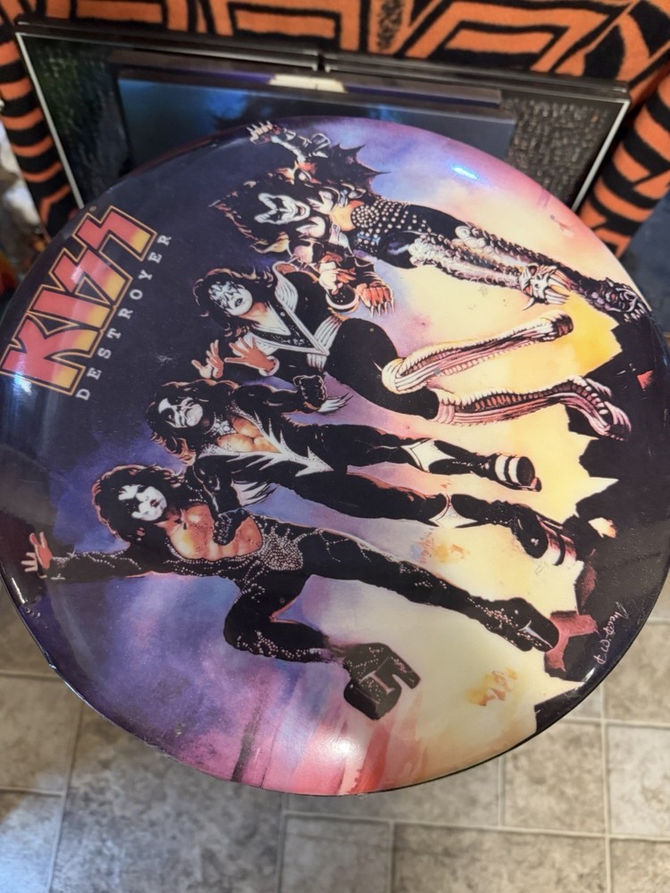 Kiss License Bar Stool Destroyer Gene Simmons Ace Frehley's Rock