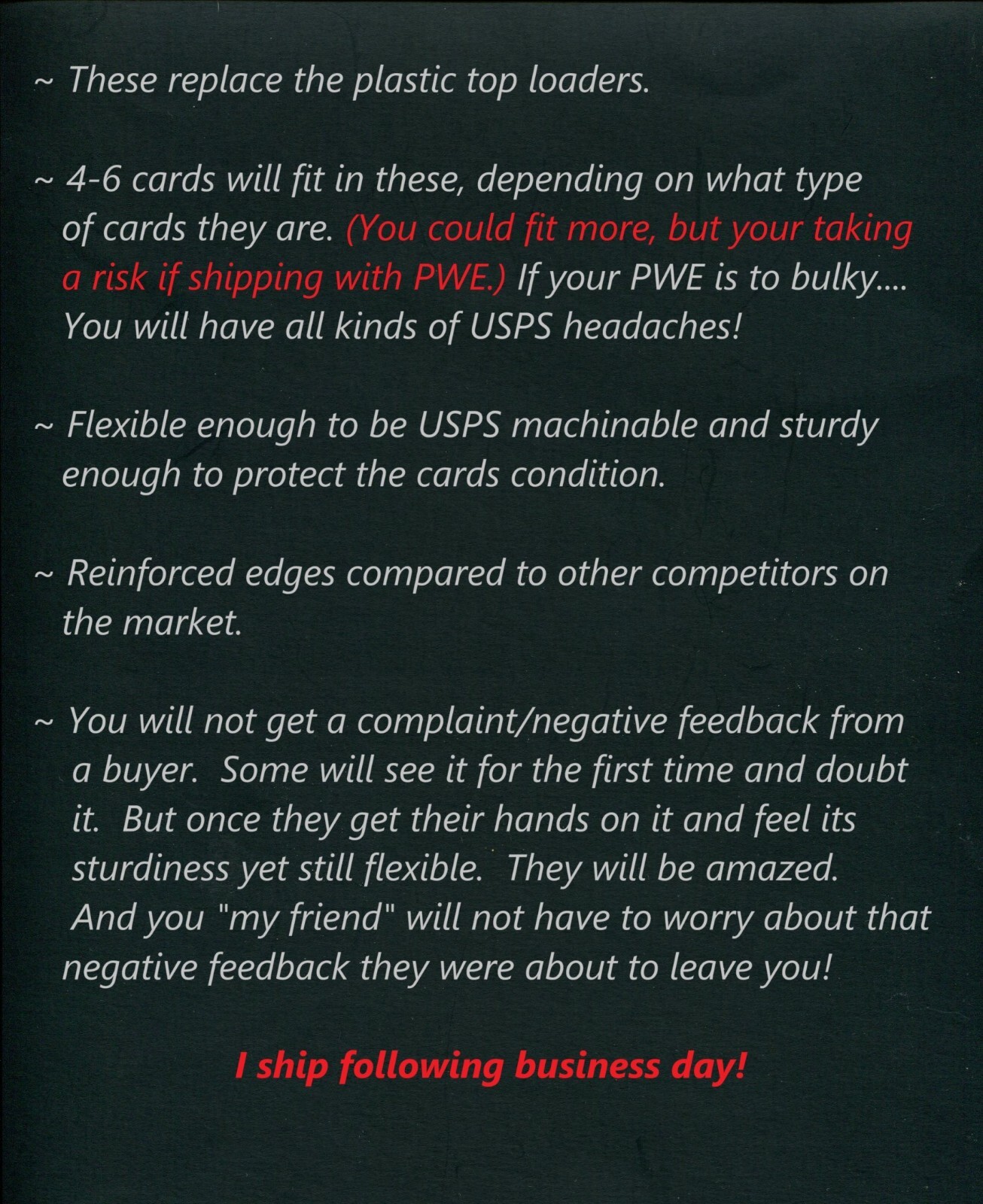 Shipping Shield Sports Trading Card Shipping Protector Coins Jewelry Top loader