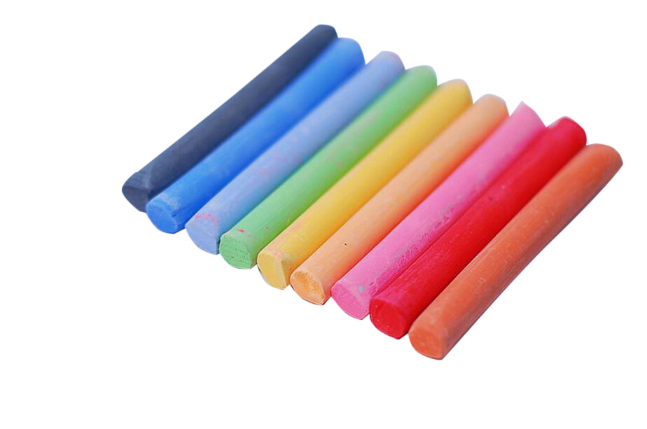 100pc Marking Lumber Layout Blackboard Board Arts Chalk 9 Assorted Colour