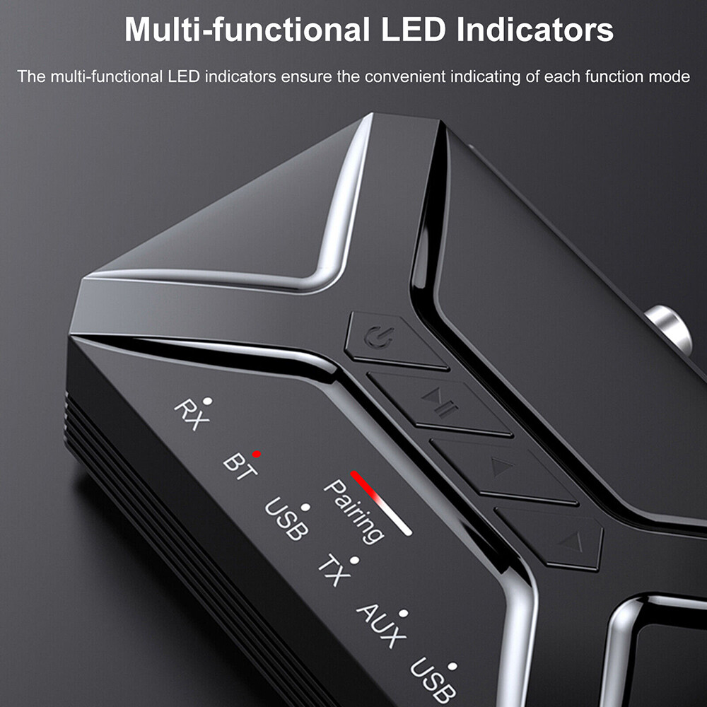 Long Range Bluetooth Transmitter Receiver Wireless for Home Stereo Audio Adapter