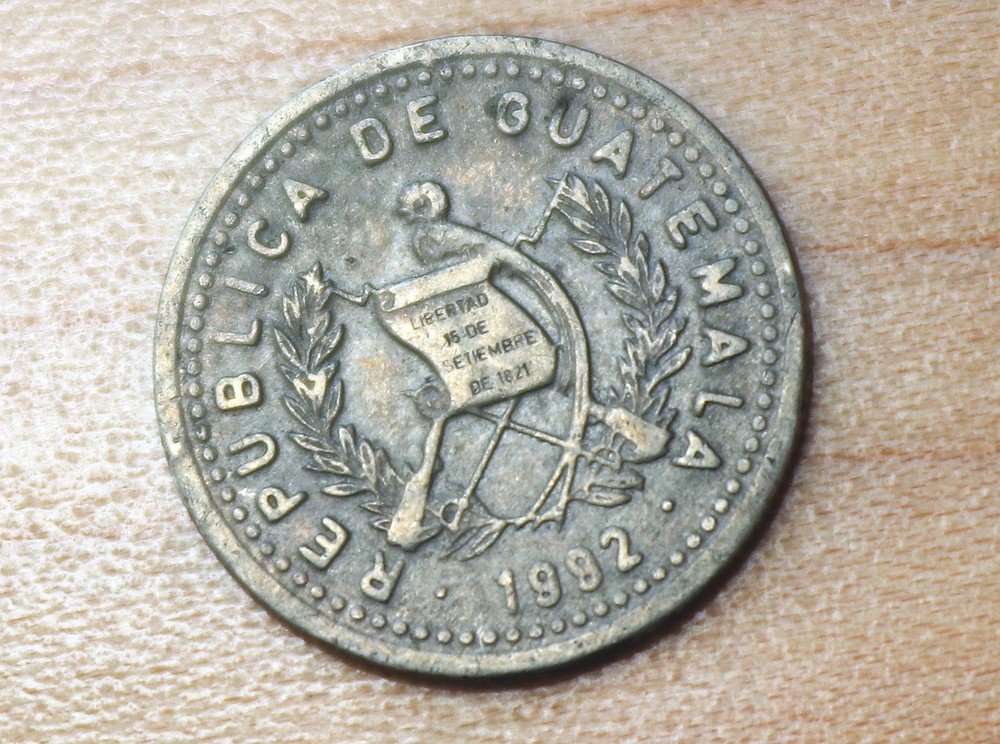 1992 Guatemala 5 Centavos Kapok Tree