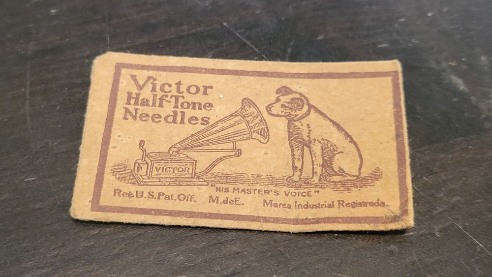 Gramophone phonograph needle Packet Rca Victor Nipper Hmv Half Tone - Empty