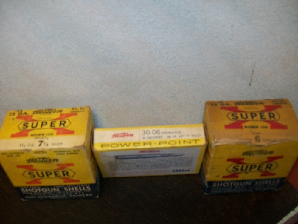 VINTAGE Western EMPTY misc cartridge boxes