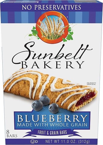 Sunbelt Bakery Soft Baked Bars Blueberry