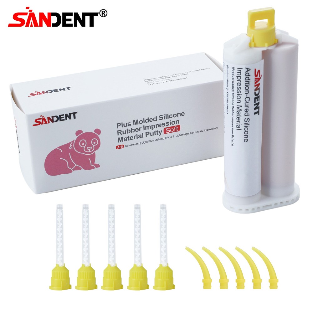 REGULAR SET Light Body Dental Impression Material VPS 50ml 5 Tips ds