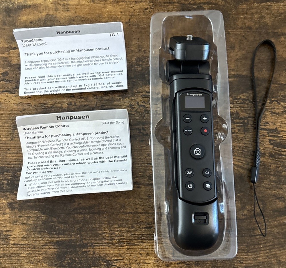 for SONY Camera Tripod Grip with Rechargeable Remote Control Wireless Mount
