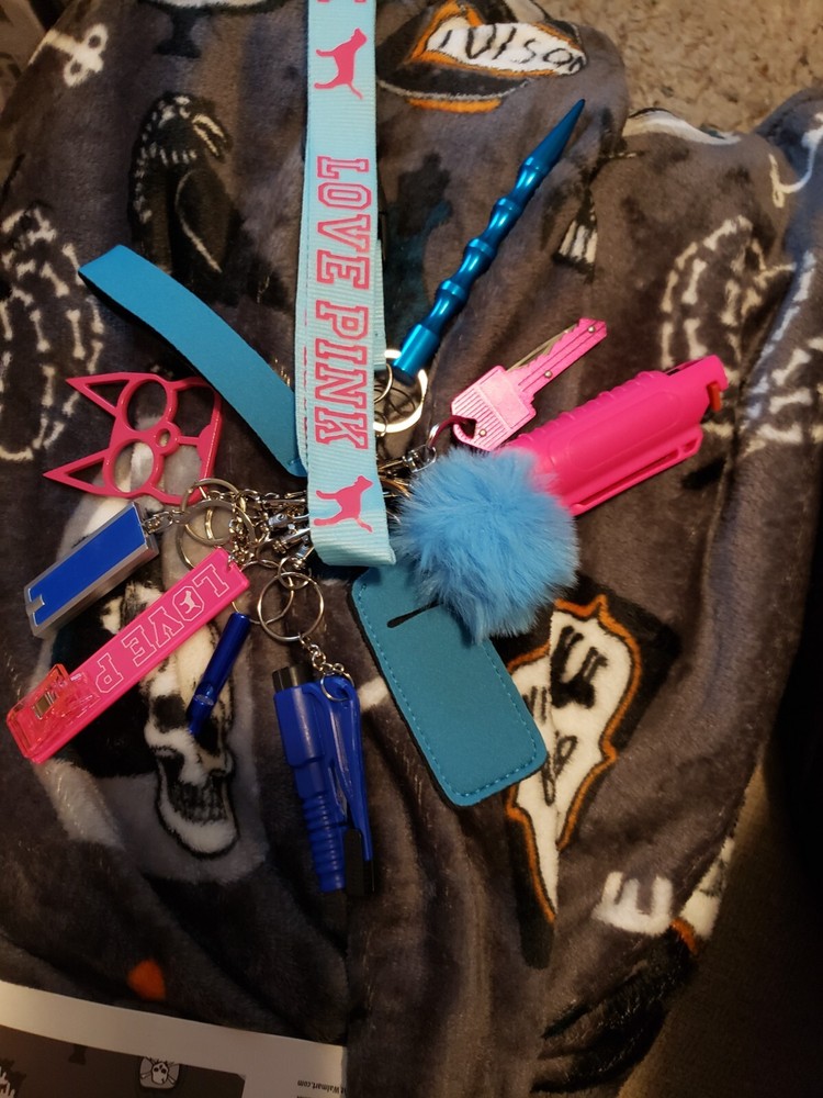 safety keychain with pepper spray