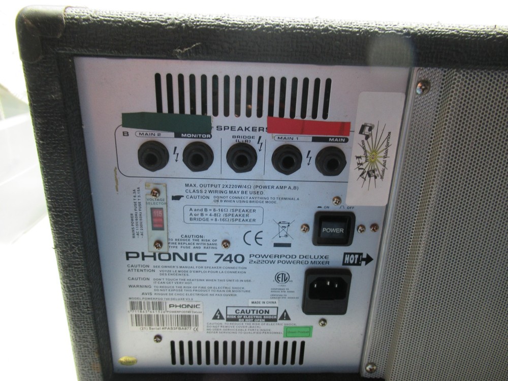 Phonic 740 plus powerpod Mixer