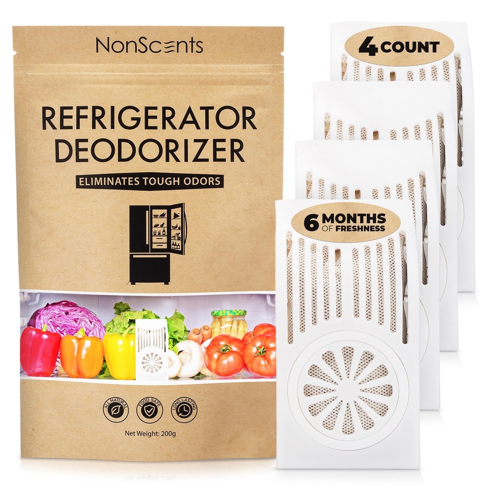 Refrigerator Deodorizer – Odor Eliminator for Fridge & Freezer – Outshines Ba...