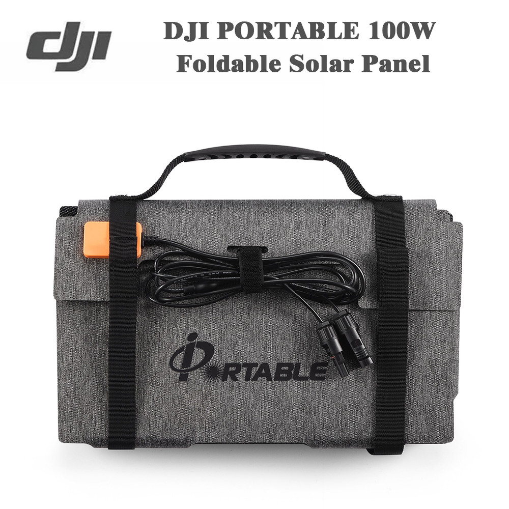 DJI 100W Portable Solar Panel – Foldable, IP67, N-Type TOPCon, 24.8% Eff.