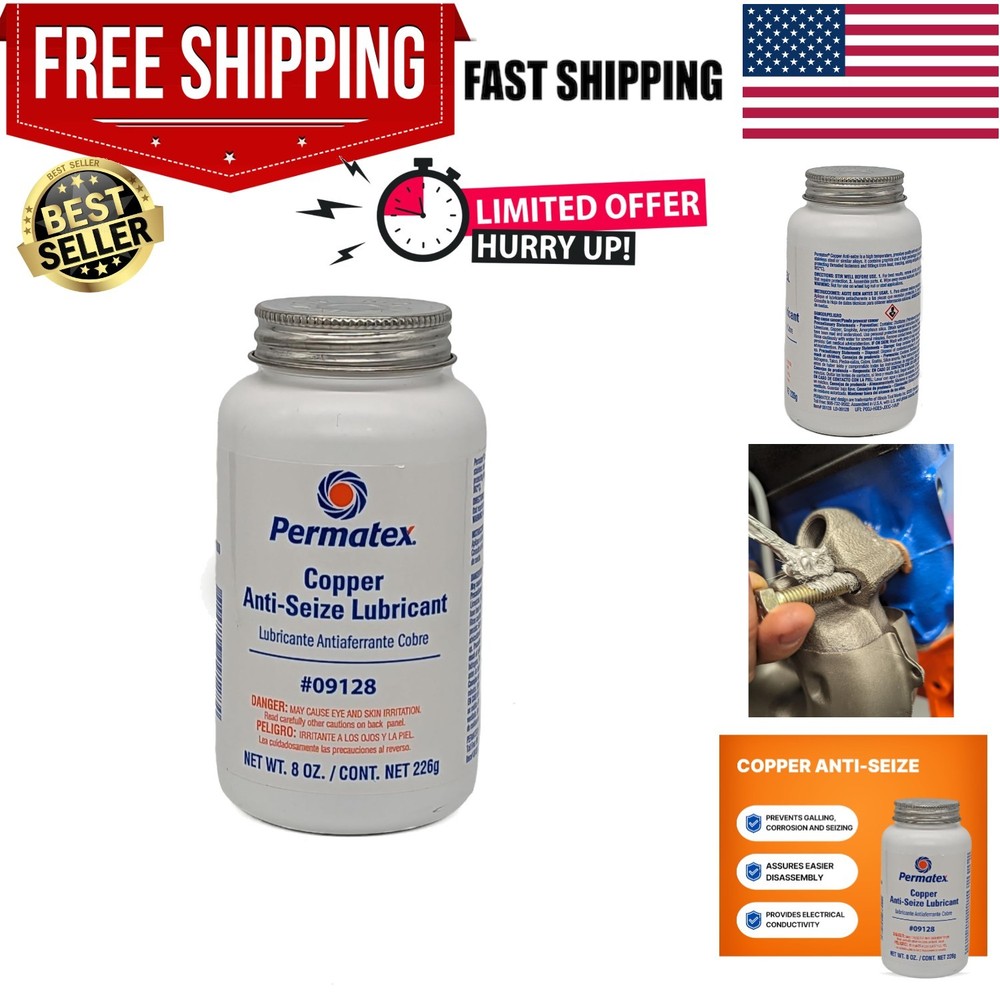 09128 Copper Anti-Seize Lubricant, 8 oz.