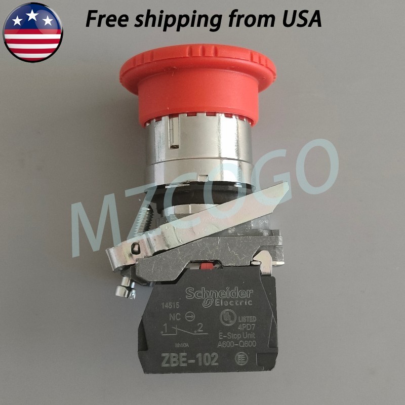 For Schneider XB4BS8442 Emergency Stop Push Button XB4-BS8442 NC Fast Delivery