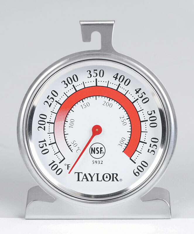 Taylor OVEN THERMOMETER Instant Read Analog Extra Large Colorful Dial 5932 NEW!!
