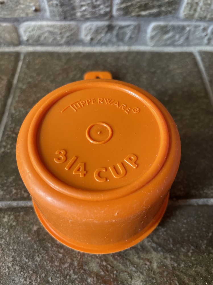 Vintage Orange Tupperware 3/4 Cup Replace Your Missing Measuring Cup