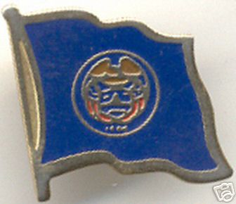 Utah State Flag Lapel / Hat Pin NEW