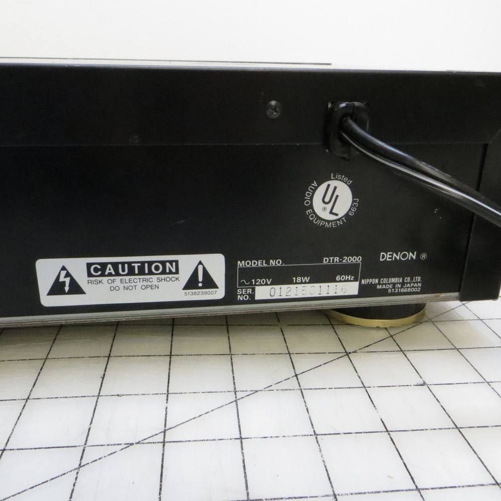Broken Denon DTR-2000 DAT Digital Audio Tape Recorder Deck