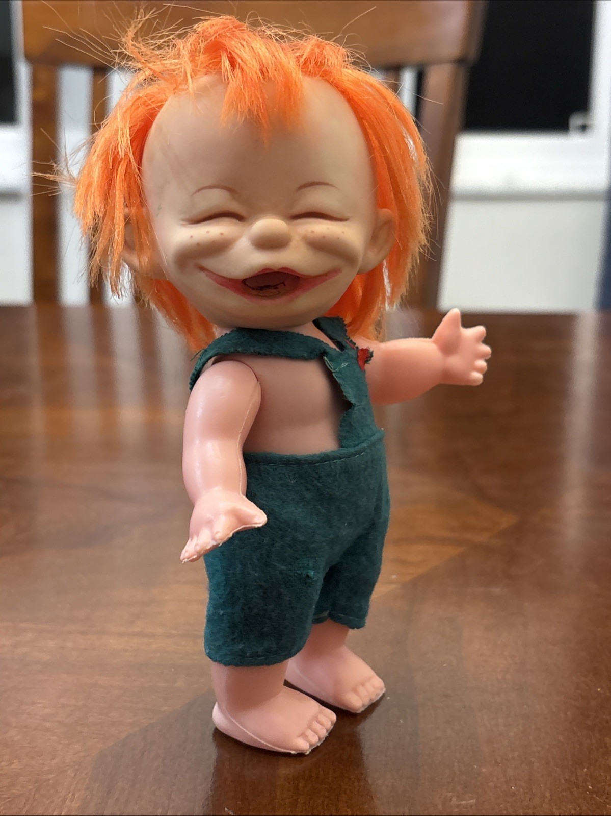 Vintage 1960s Brat Doll Toy Redhead Ginger 7” Figure Creepy Ugly Naughty
