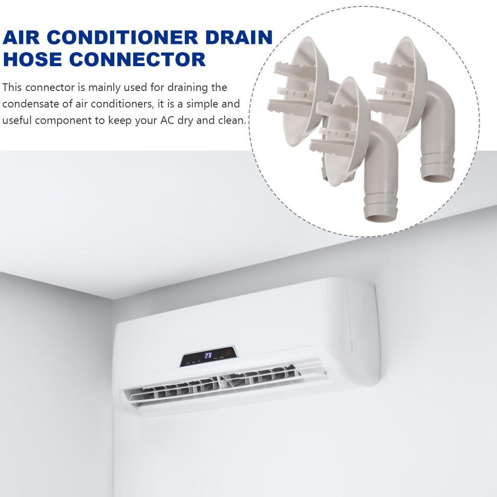 3 Pcs Abs Air Conditioner Drain Kit Window Conditioning Unit Connector