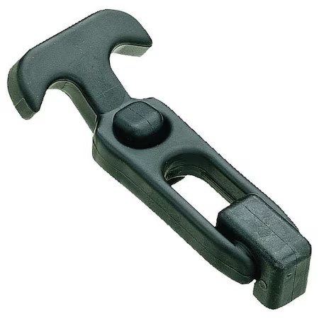 Draw Latch, Nonlocking, Black, Adjustable: No, 4Rrn1