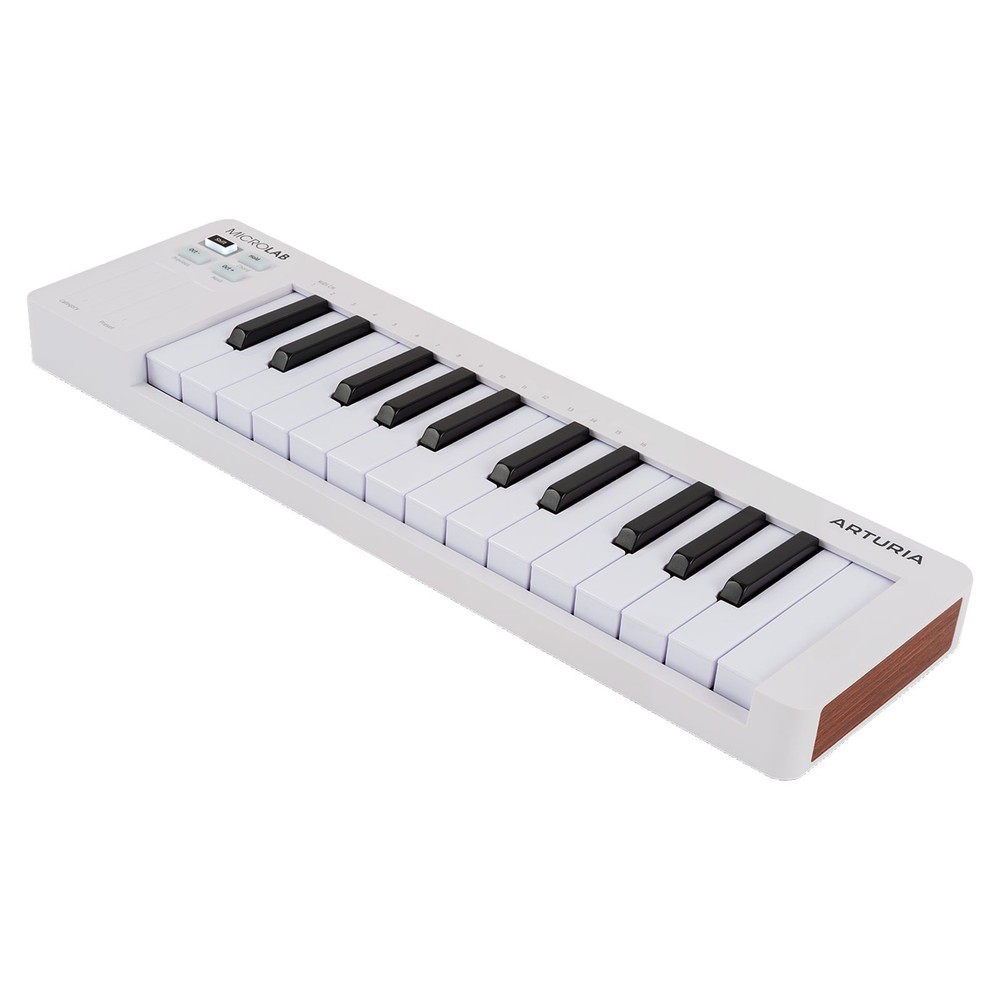 Arturia MicroLab mk3 White Ultra-Compact MIDI Controller with Case