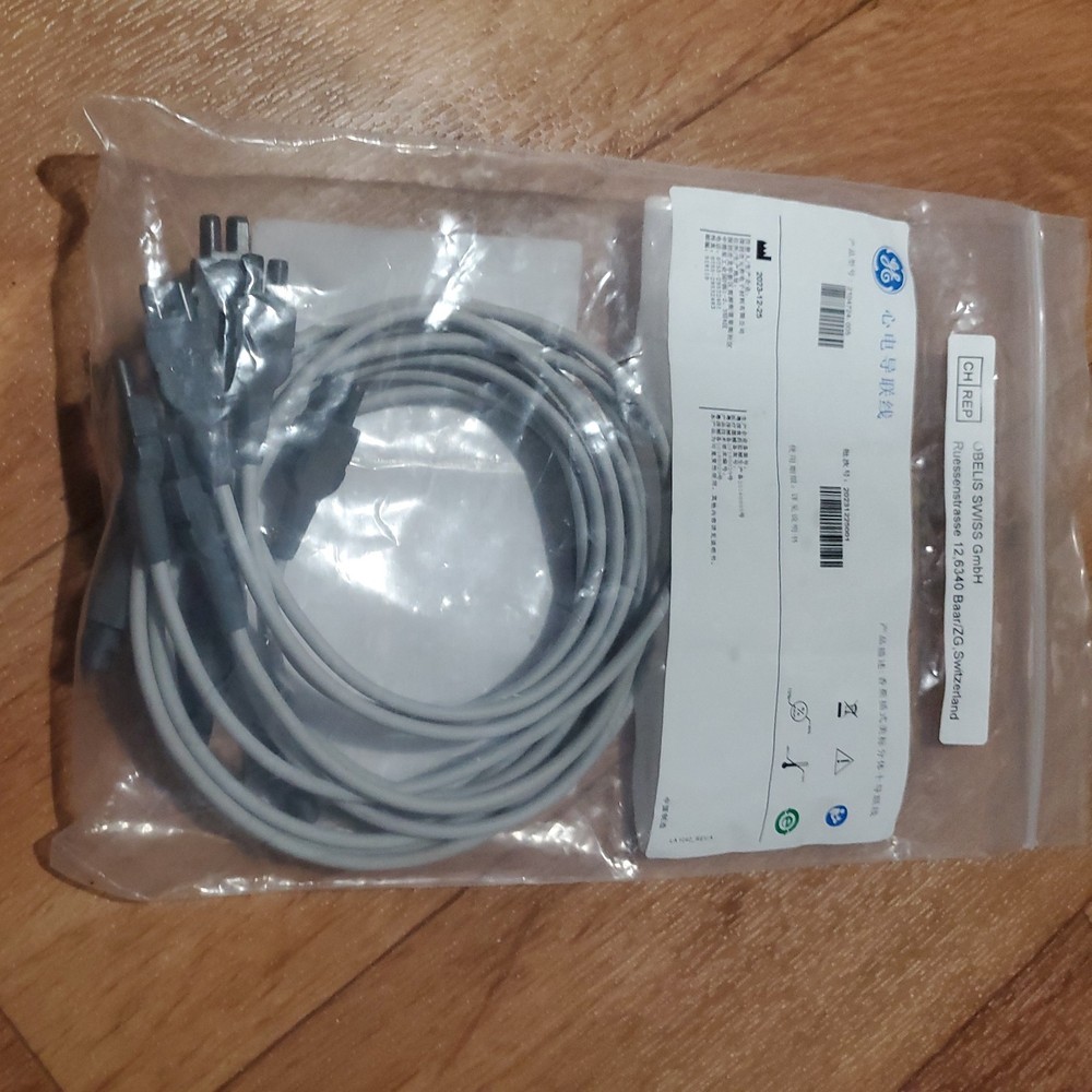 GE MAC5000/MAC5500 CAM14 lead cable. 6 cables.