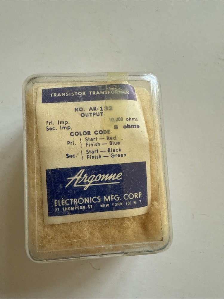 NOS Argonne Transistor Transformer AR-132 AR 132