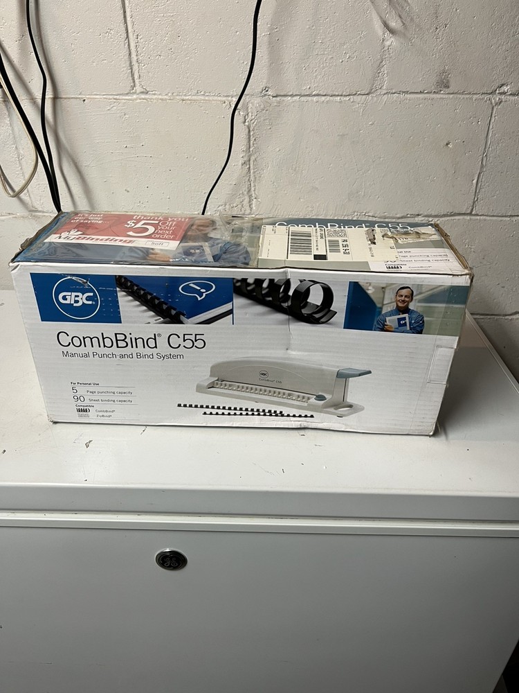 GBC CombBind C55 Manual Punch & Binding Machine w/ Box Office Document System