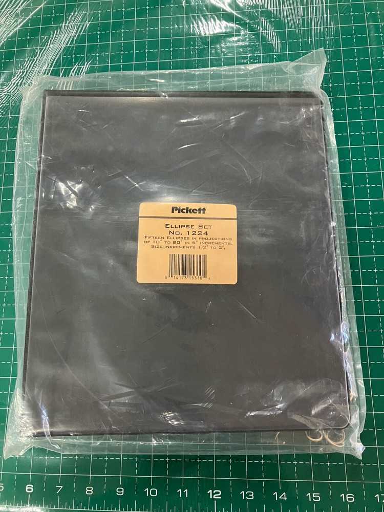 Chartpak Pickett Ellipse Templates Set New pick type!