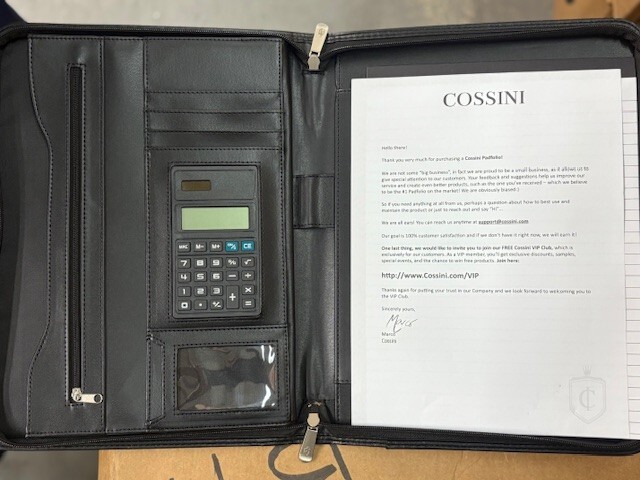 Black Padfolio COSSINI