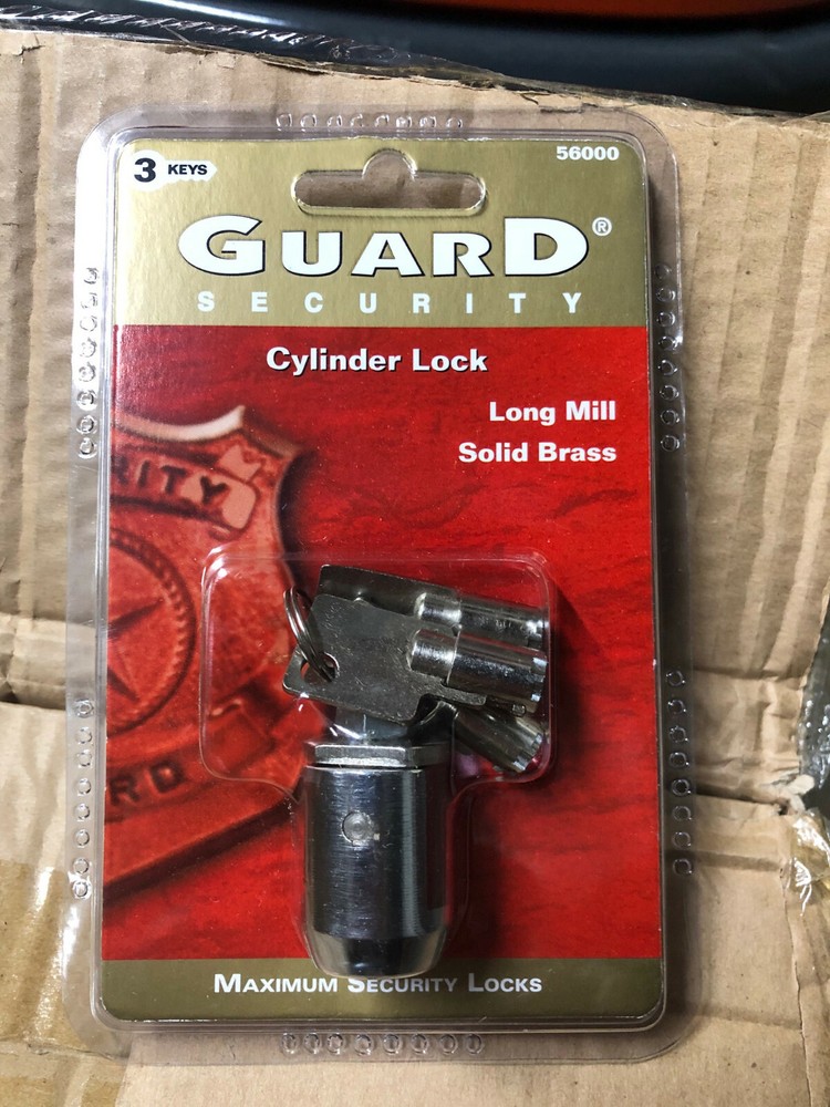Guard Security Cylinder Lock LONG Mill Solid Brass 56000 3 keys safety New