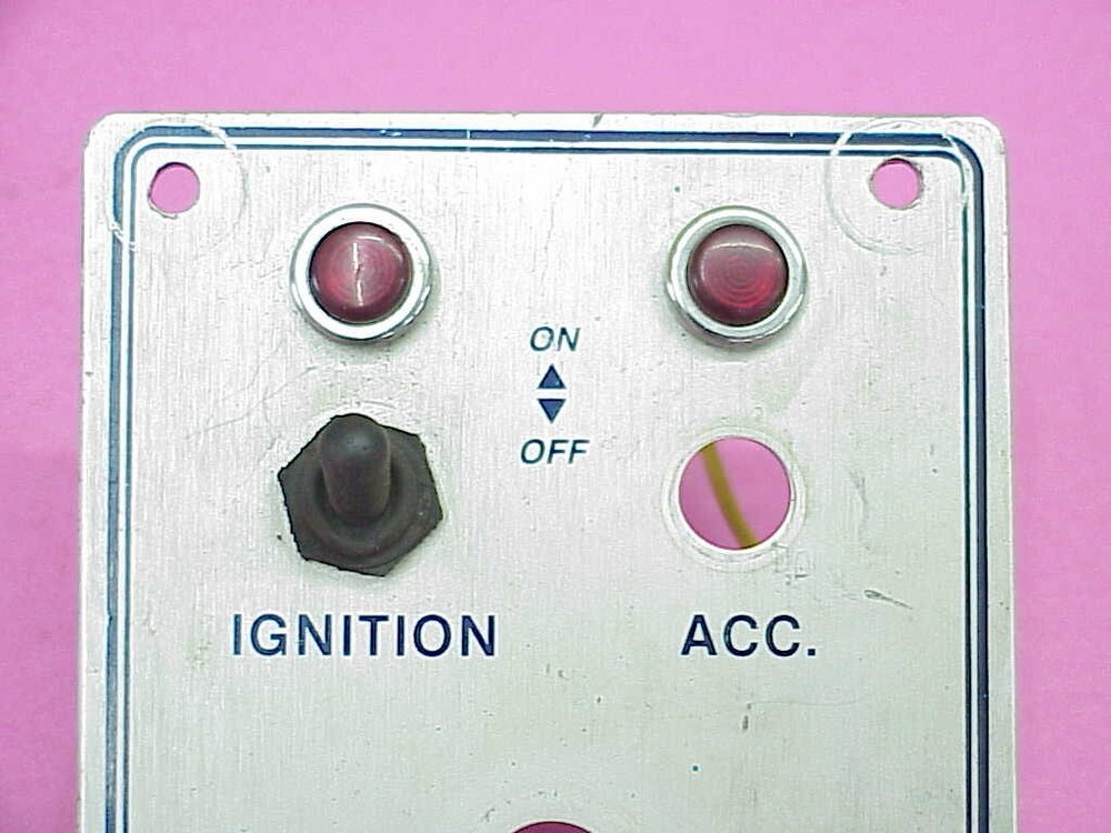 AFCO Ignition Accessory Dash Panel With 1 Toggle Switch
