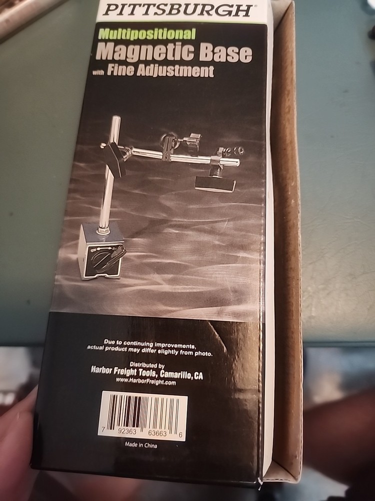 PITTSBURGH MULTIPOSITIONAL MAGNETIC BASE FINE ADJUSTMENT 63663