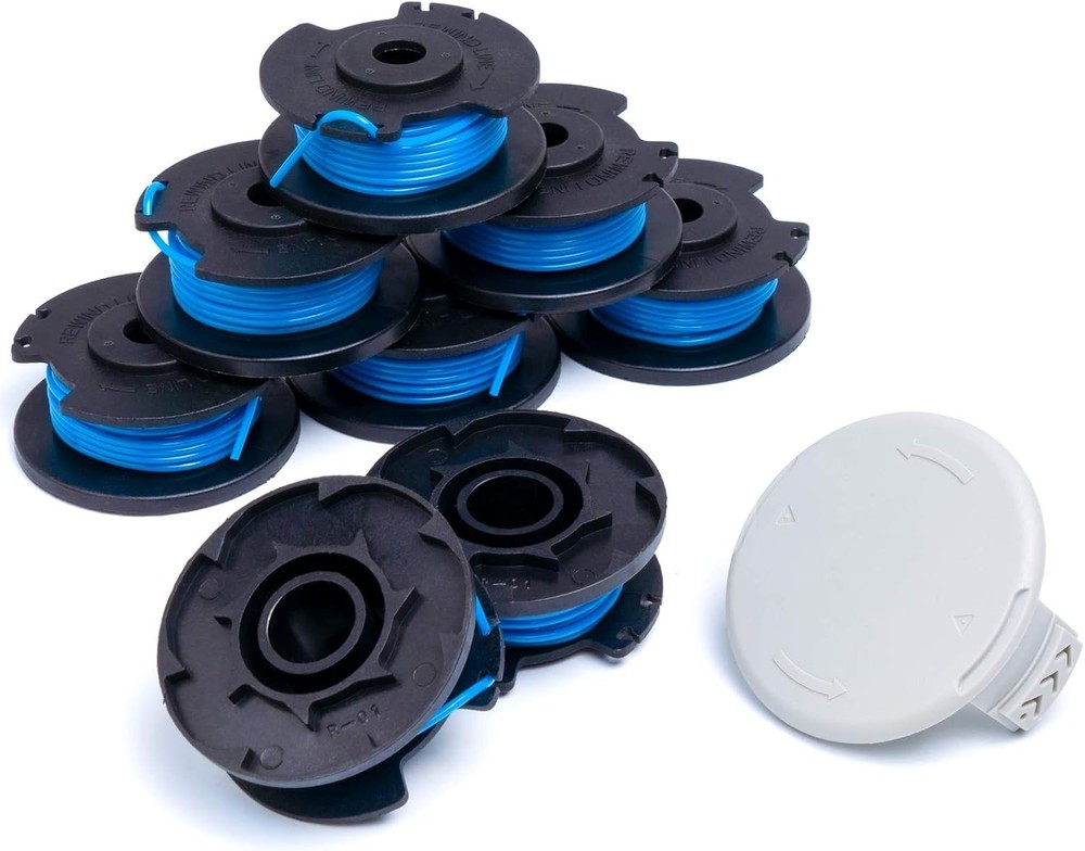 8 Pack Weed Eater String Replacement for Ryobi 18v, 24v, & 40v Cordless Trimmers