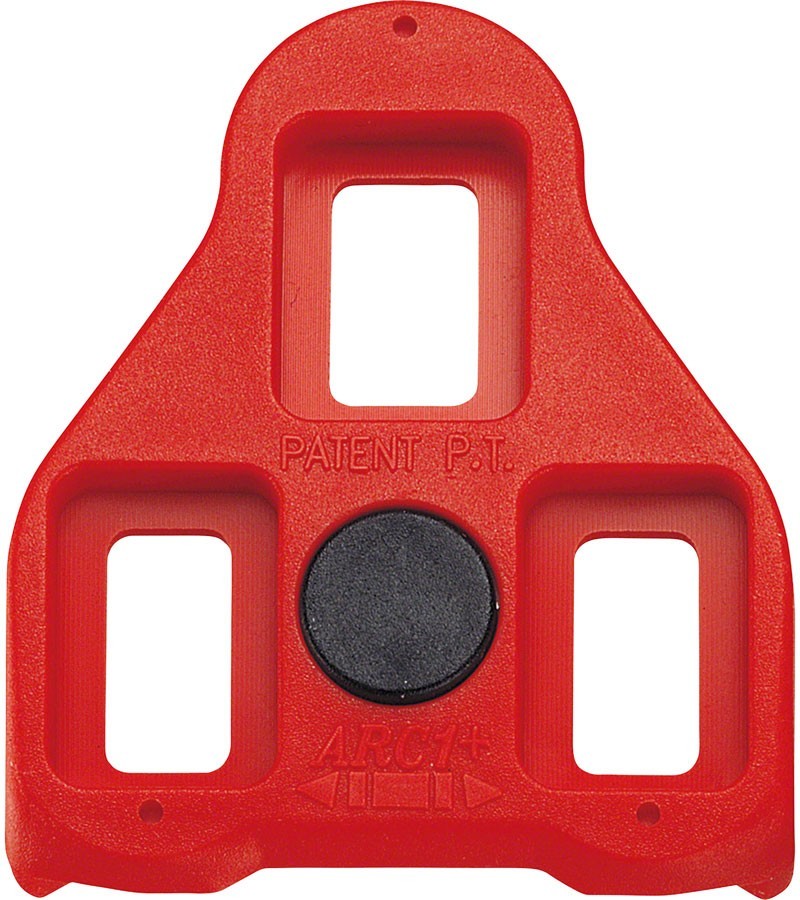 Exustar ARC 1 Look Delta Cleats, 9 Degree Red Pair