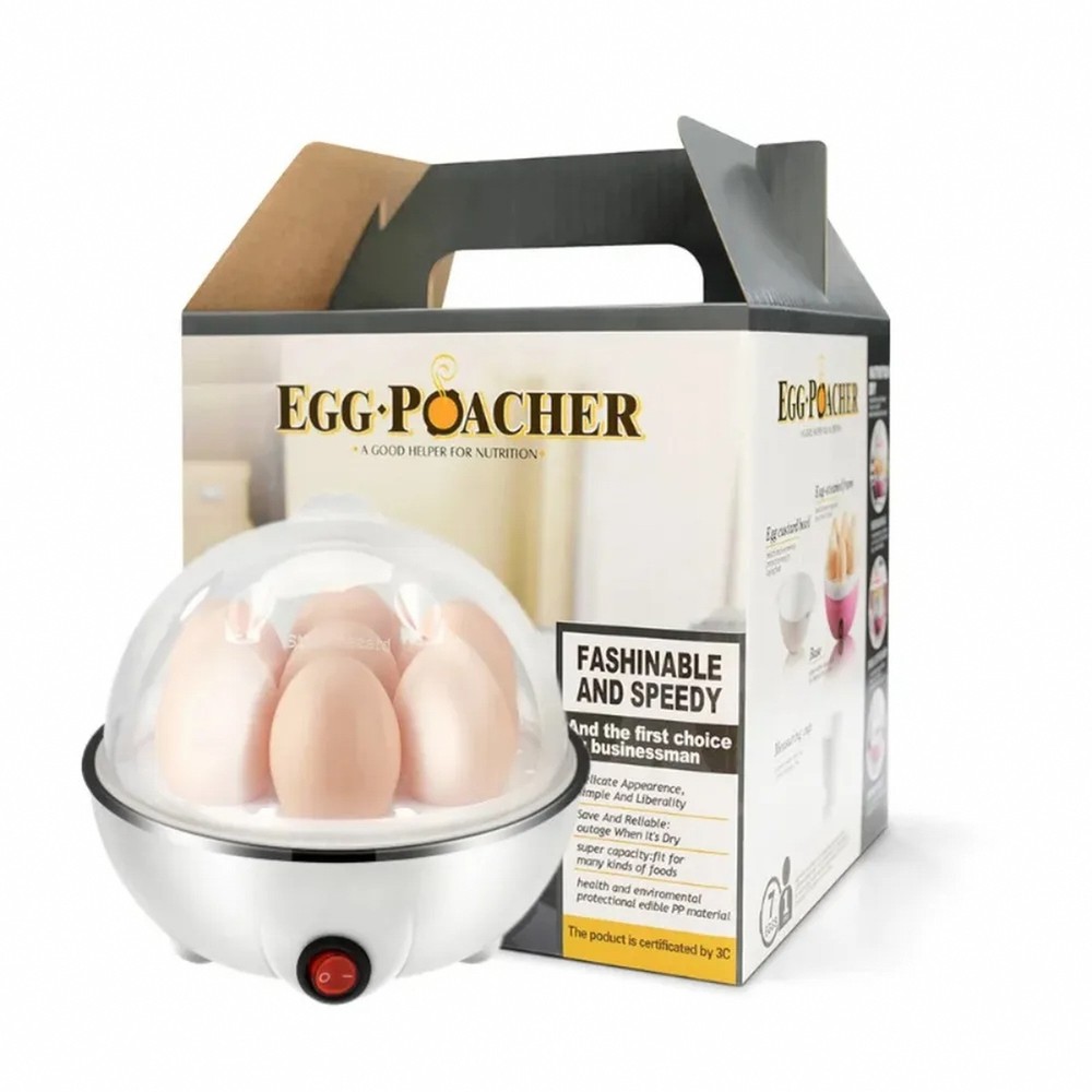Electric Egg Cooker Automatic Power Off Single Egg Boiler Steamer Kitchen