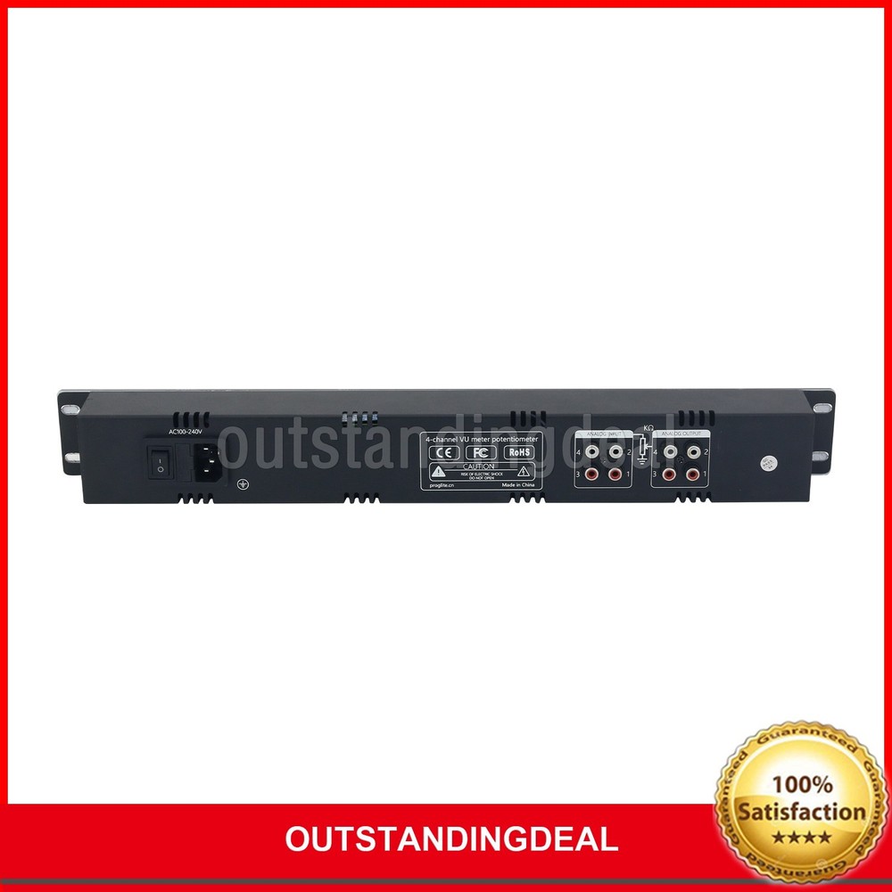 4-Channel LCD VU Meter Volume Controller Built-in Digital Volume Potentiometer