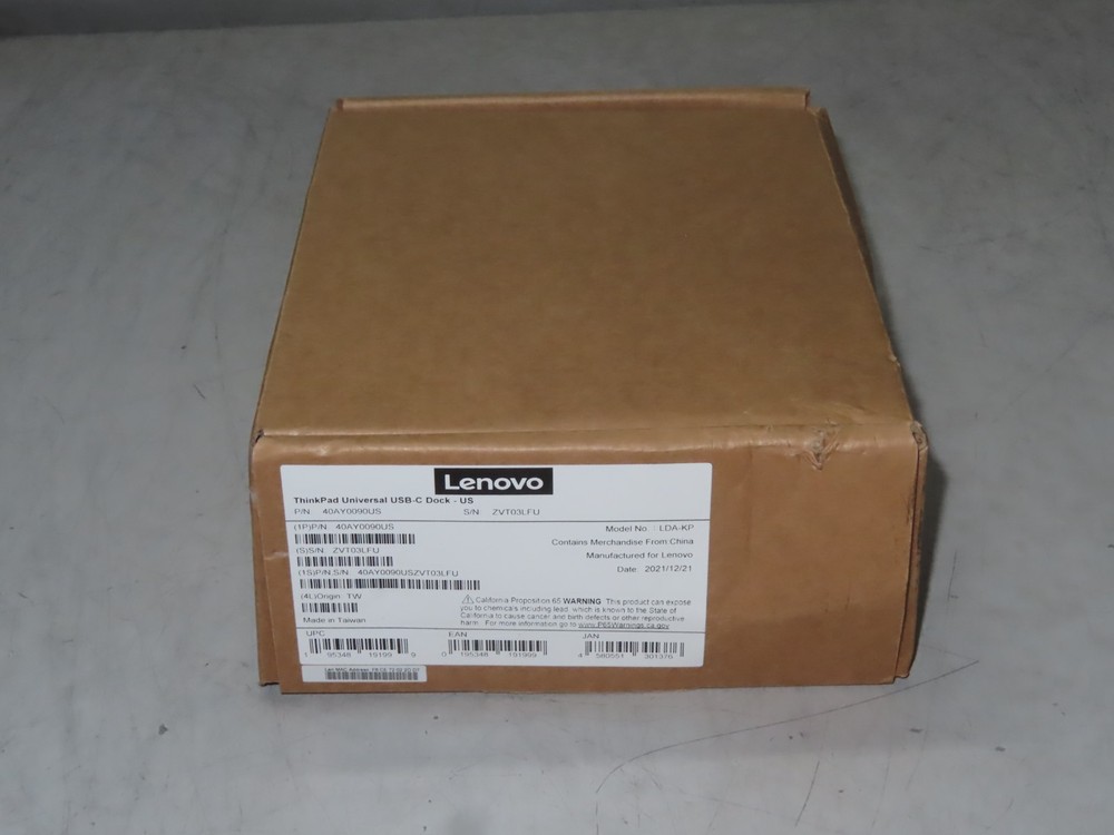 Lenovo ThinkPad Universal USB-C Dock LDA-KP (TYPE 40AY)