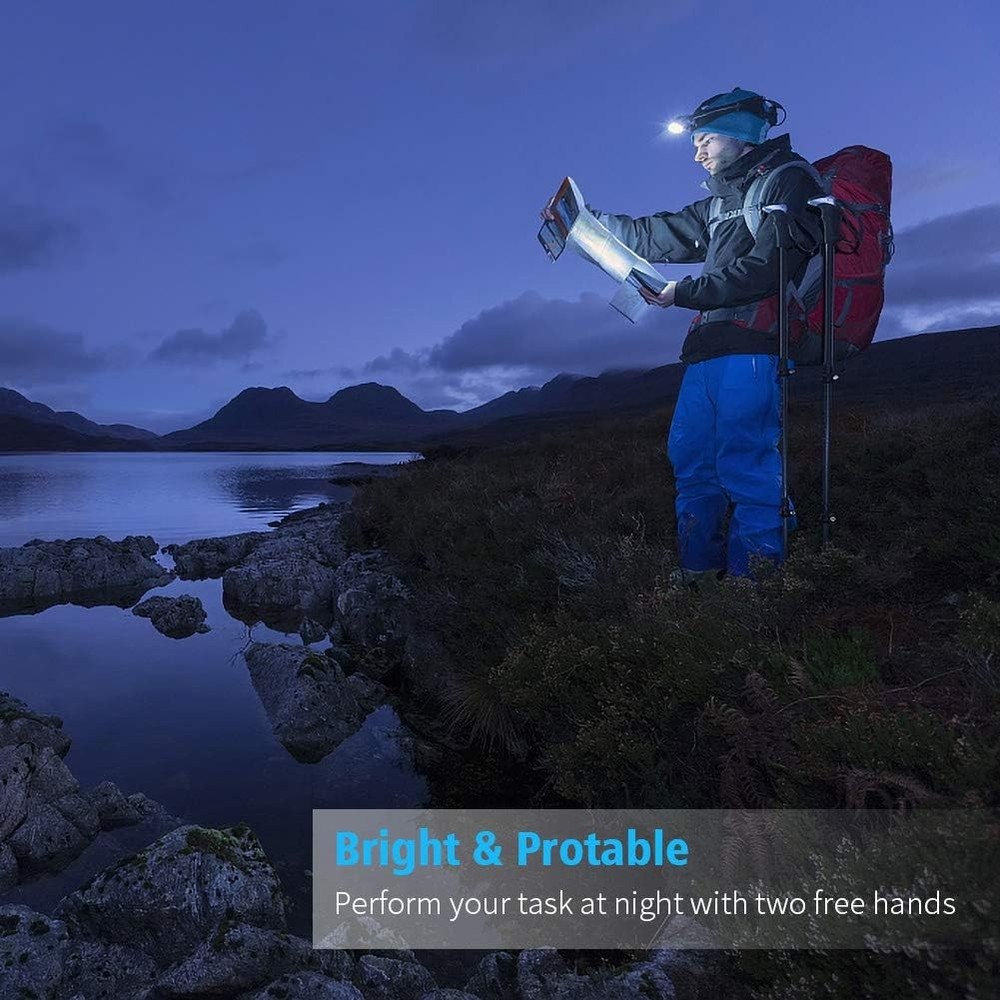 LED Headlamp, Super Bright Headlamp Headlight Flashlight, 3 Modes Zoomable Headl