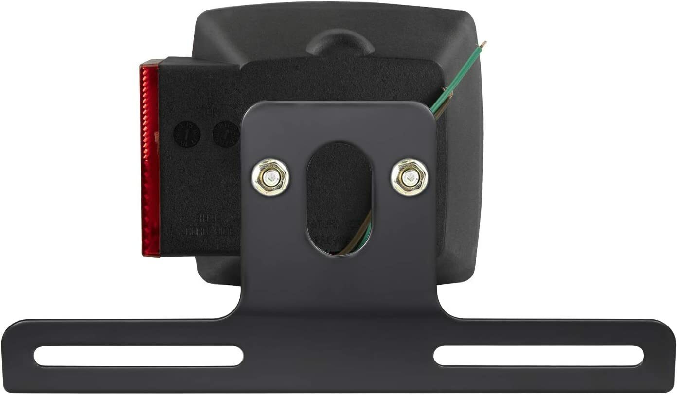 Steel License Plate Bracket with Light Mount for Trailers Trucks Cars